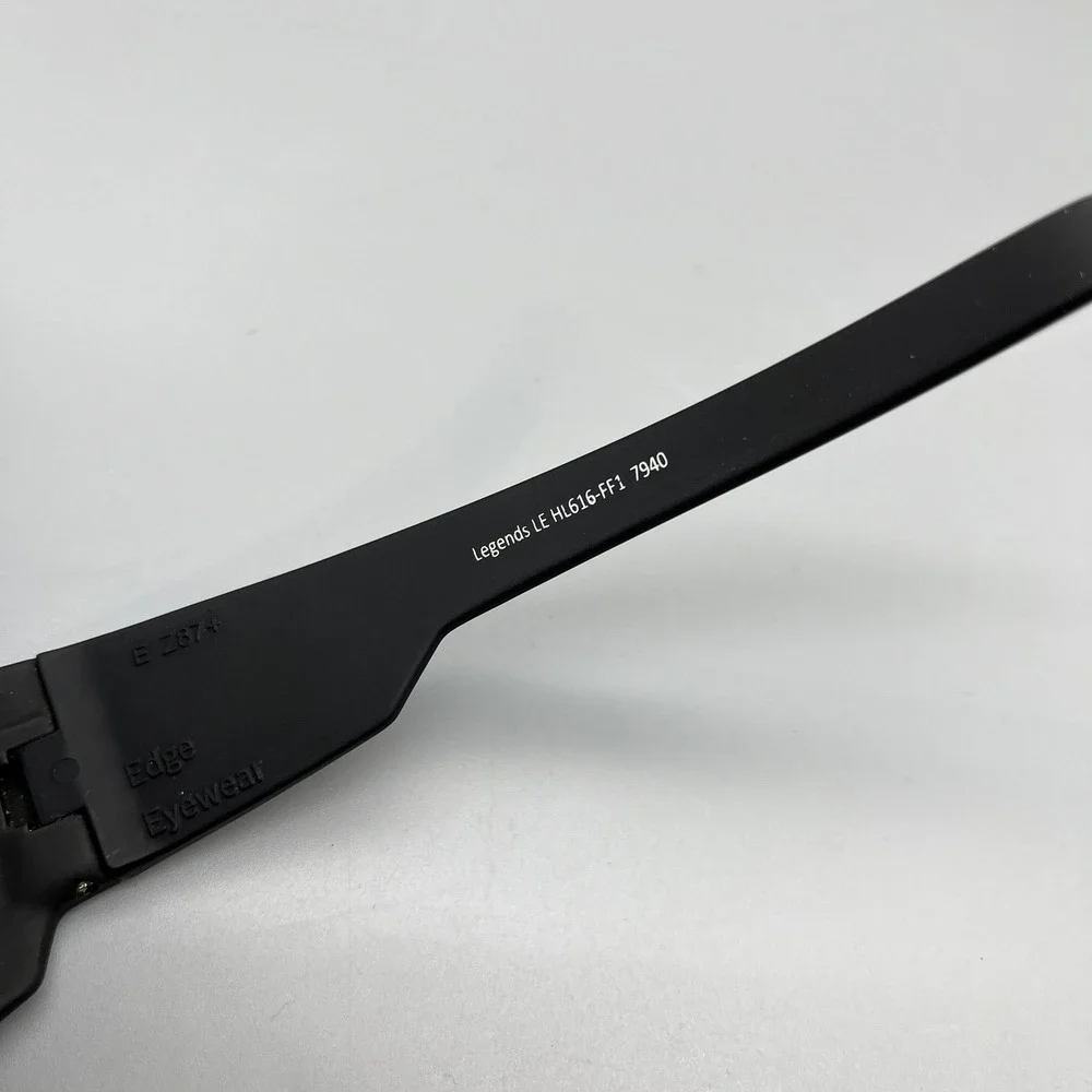 Edge Eyewear Legends LE‎ Sunglasses Black Frame Red Mirrored Lens FXO Edition